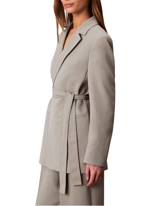 Blazer in twill con cintura Calvin Klein | LV044F405GPEZ